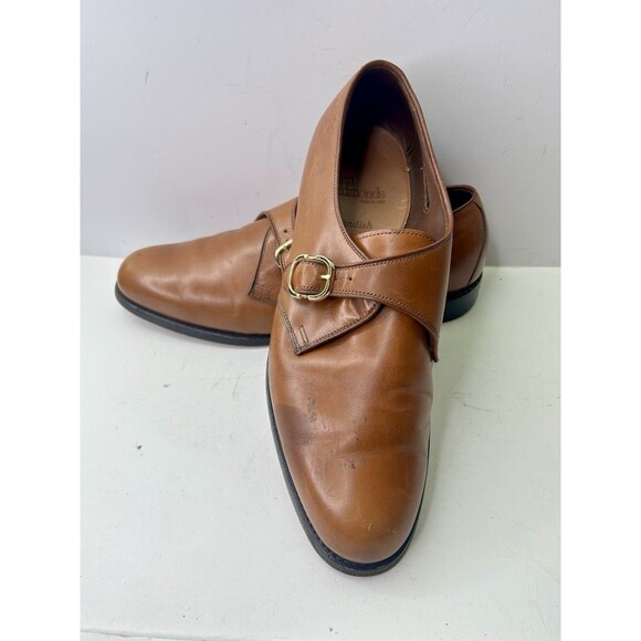 Allen Edmonds Garner Monk Strap Plain Toe Dress Shoe Size 8.5 D Brown main image 4